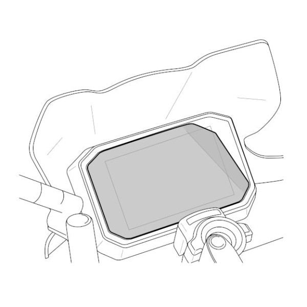 Puig Puig dashboard protector | clear | ktm 125 duke 2017>current